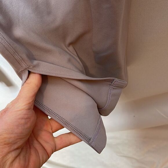 Athleta Flare Leg High Rise Leggings In Grey Lavender. Size Medium. - Picture 5 of 12